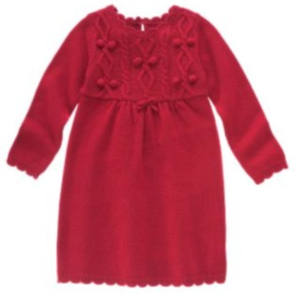 NWT Gymboree Girl Red Sweater Dress Size 5 - Picture 1 of 4